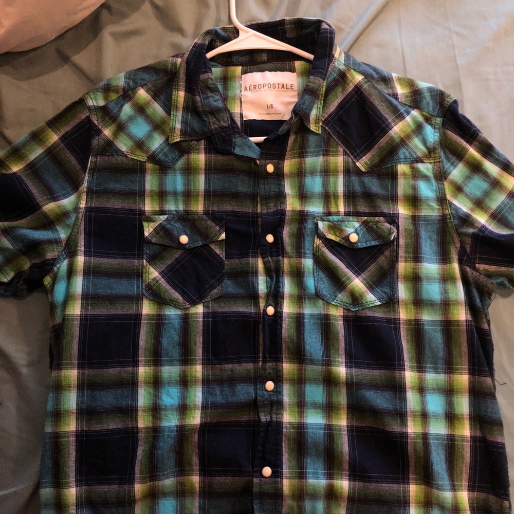 Aeropostale button-up polo. size L